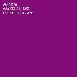 #840D78 - Fresh Eggplant Color Image